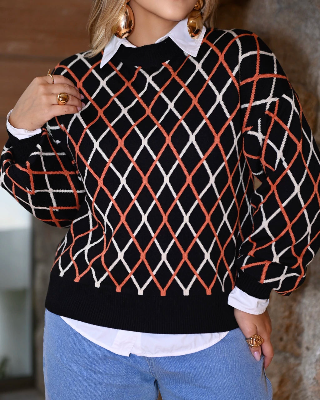 Blusa Clarines Modelagem Reta — Vivanne Boutique