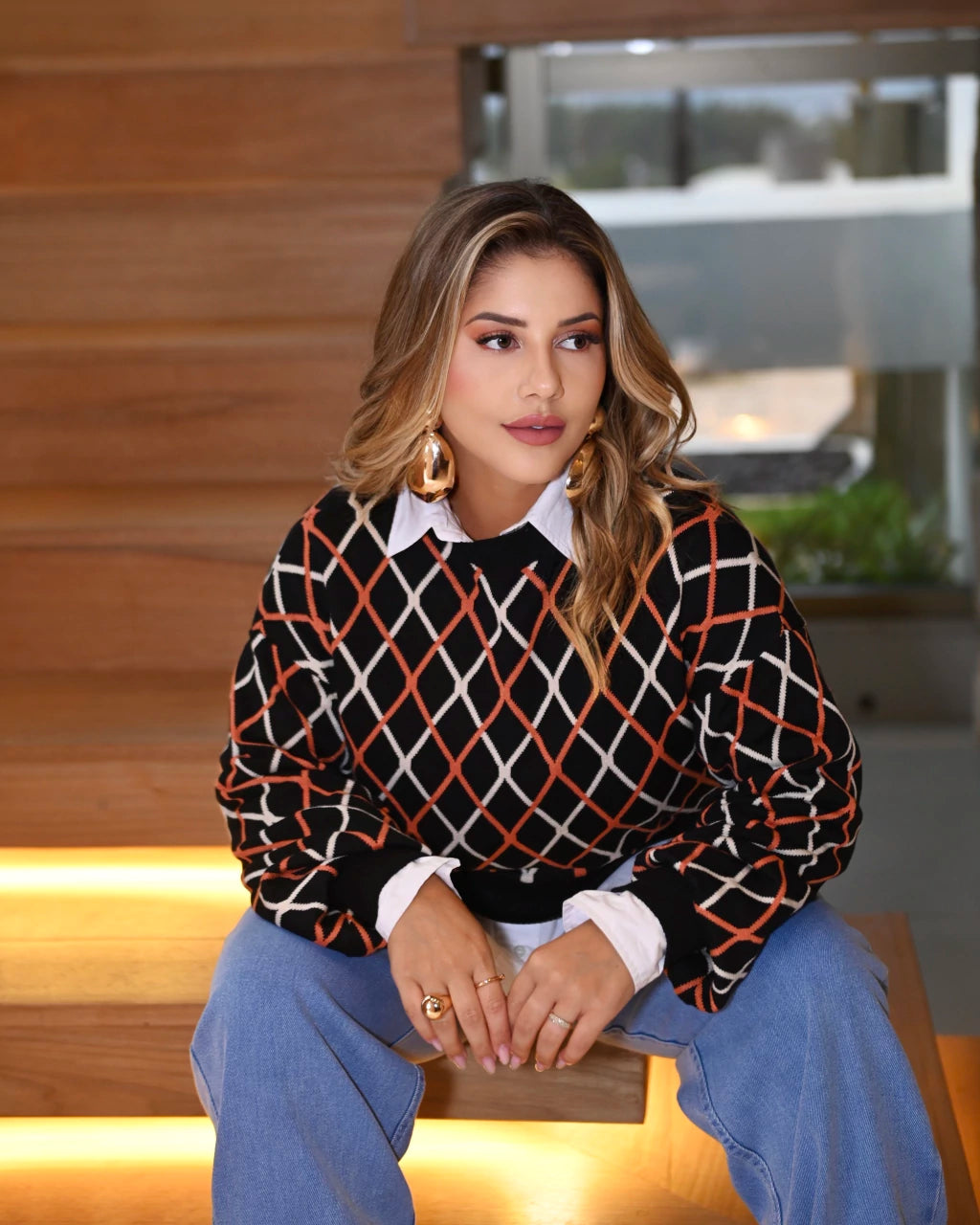 Blusa Clarines Modelagem Reta — Vivanne Boutique