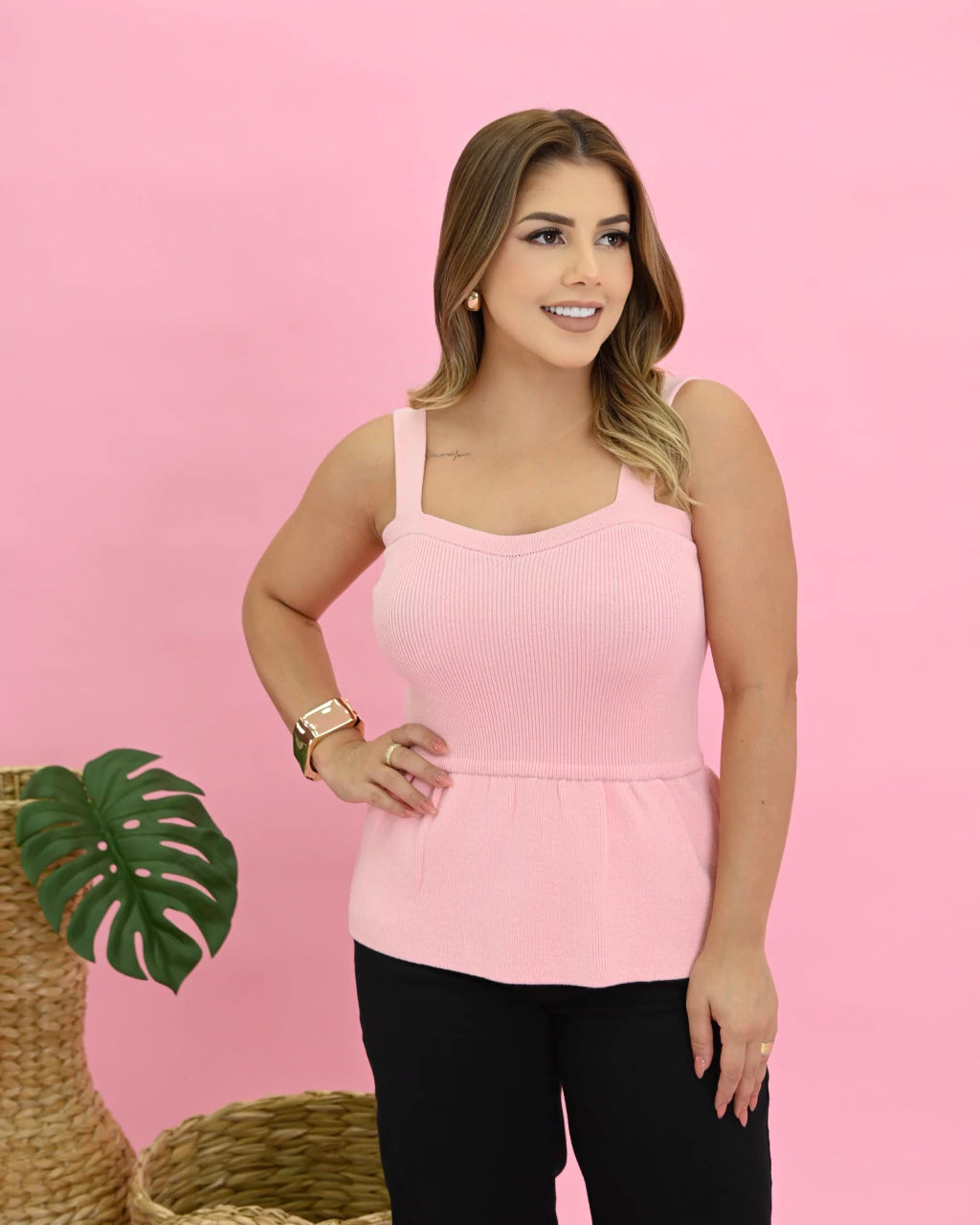Regata Peplun Cropped Fluida — Vivanne Boutique