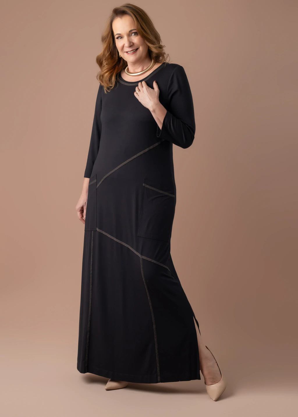Vestido Coimbra Preto