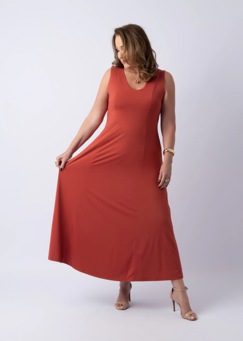 Vestido Íris Telha