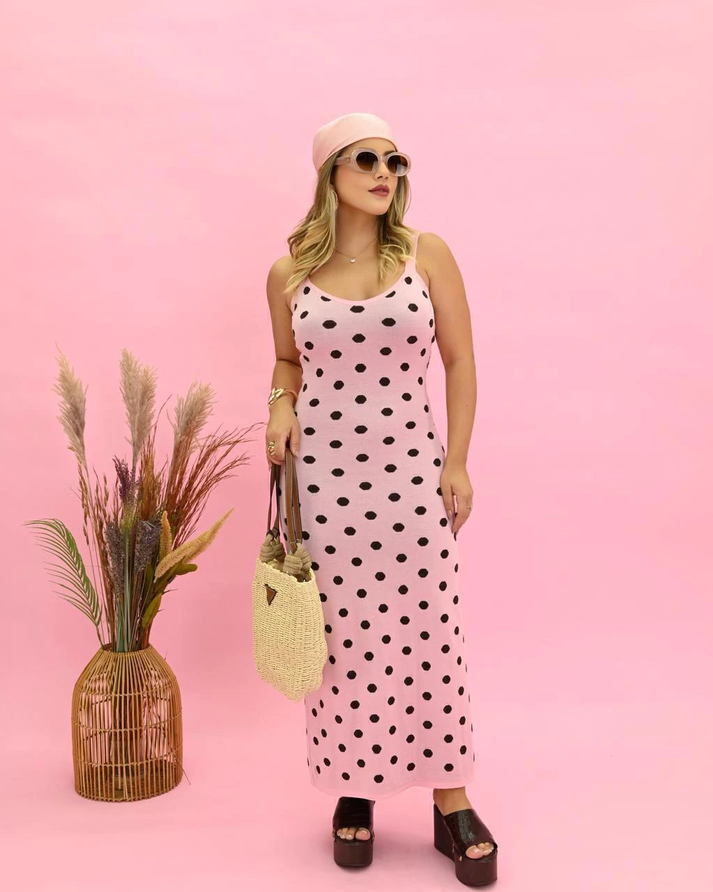 Vestido Lu Poá Alongado — Vivanne Boutique