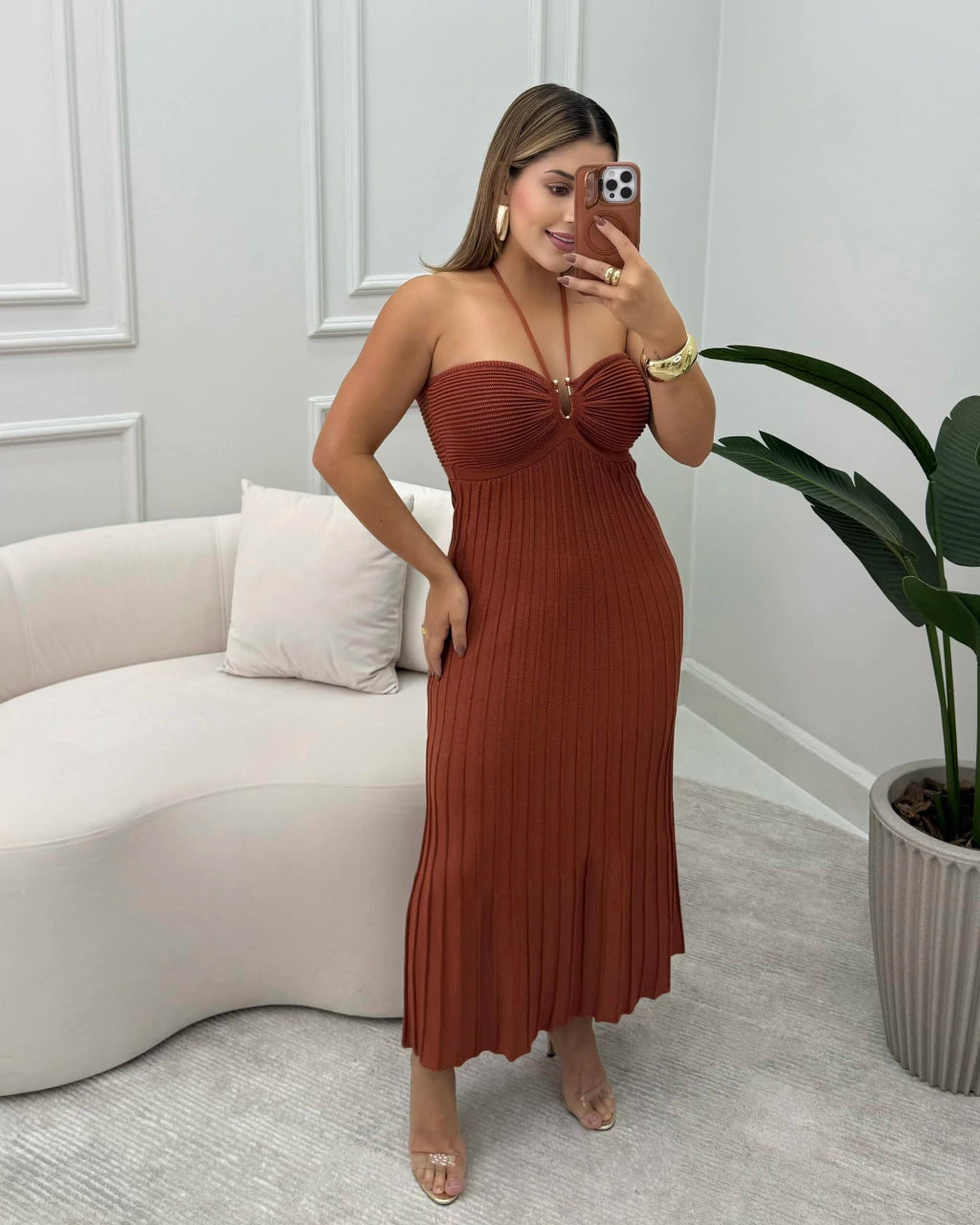 Vestido Raya Clássico — Vivanne Boutique