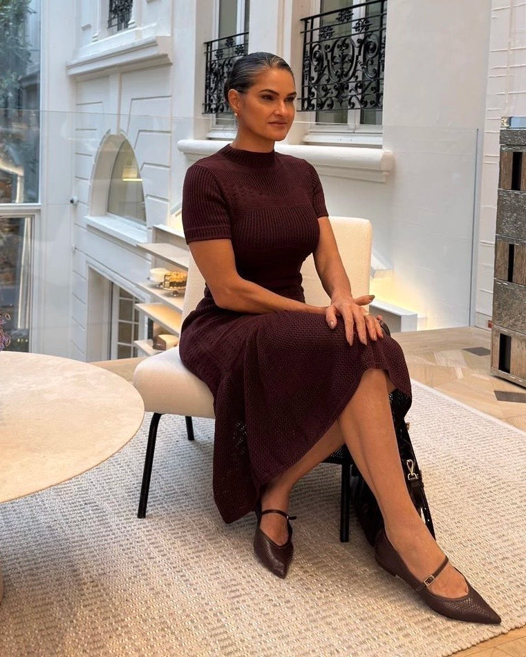 Vestido Gigi Tons de Outono — Vivanne Boutique