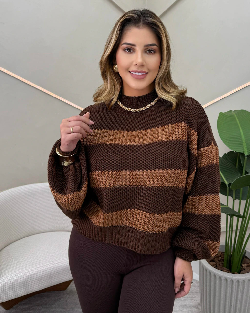 Blusa Kelly Bicolor Despojada — Vivanne Boutique