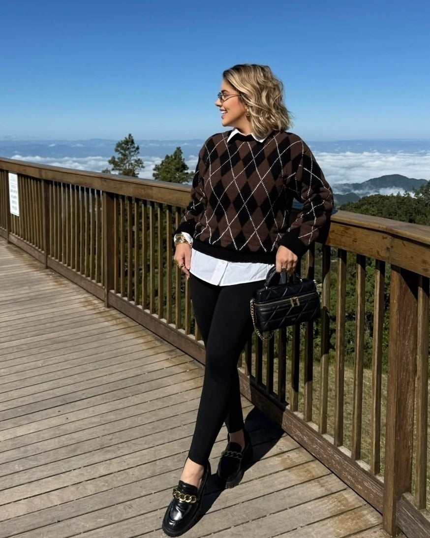 Blusa Bruna Tricô Leve — Vivanne Boutique
