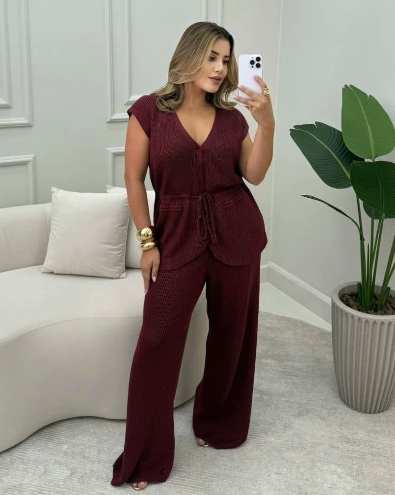 Conjunto Paca Calça Reta — Vivanne Boutique