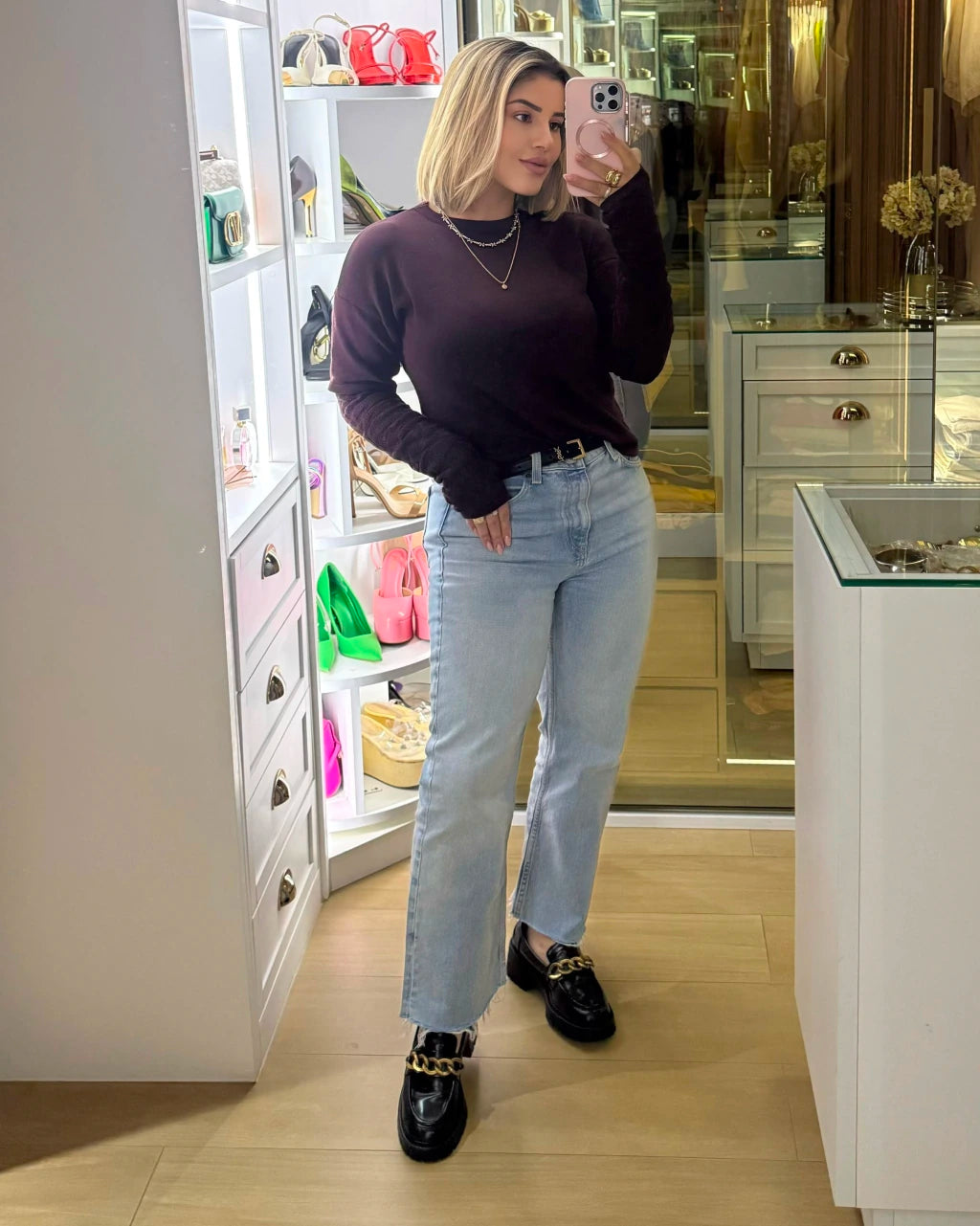 Blusa Renda Manga Longa — Vivanne Boutique
