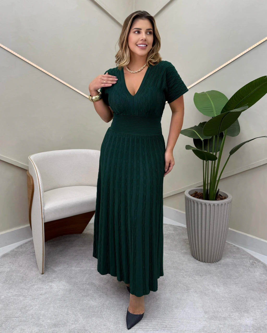 Vestido Sammer Aconchegante — Vivanne Boutique