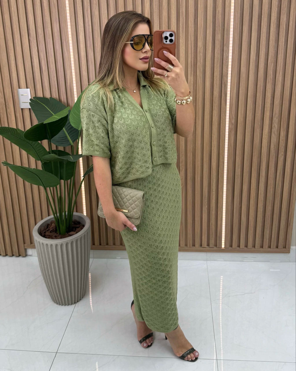 Conjunto Kaline Colete Longo — Vivanne Boutique
