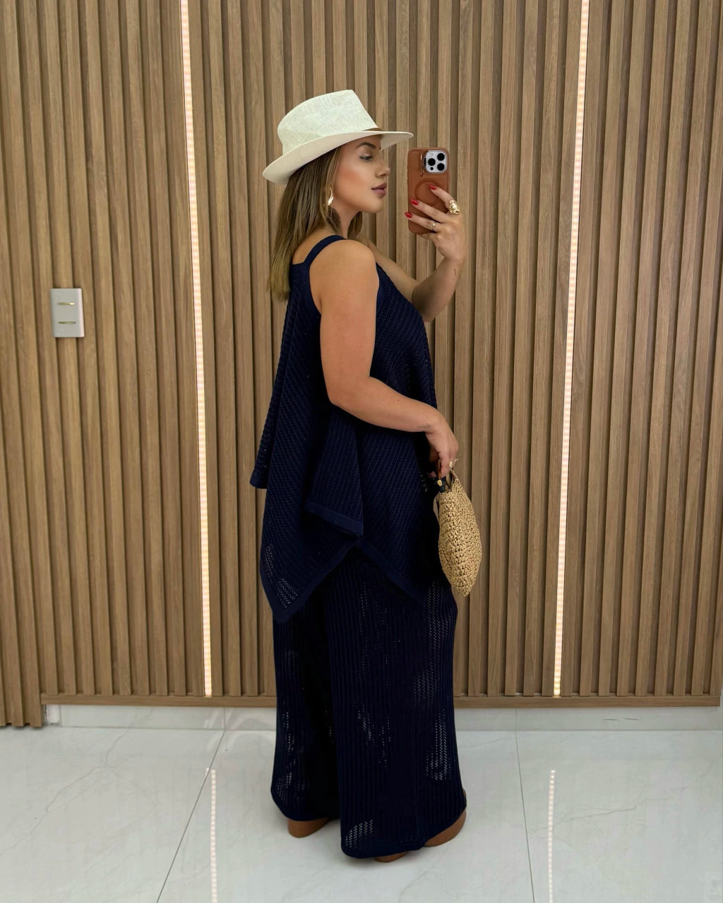 Conjunto Liz em Azul Marinho — Vivanne Boutique