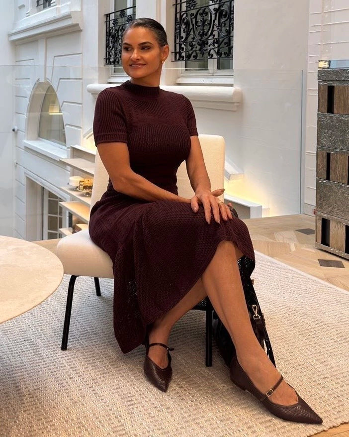 Vestido Gigi Tons de Outono — Vivanne Boutique