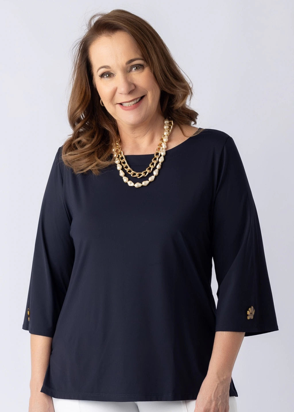 Blusa Begônia Azul Marinho