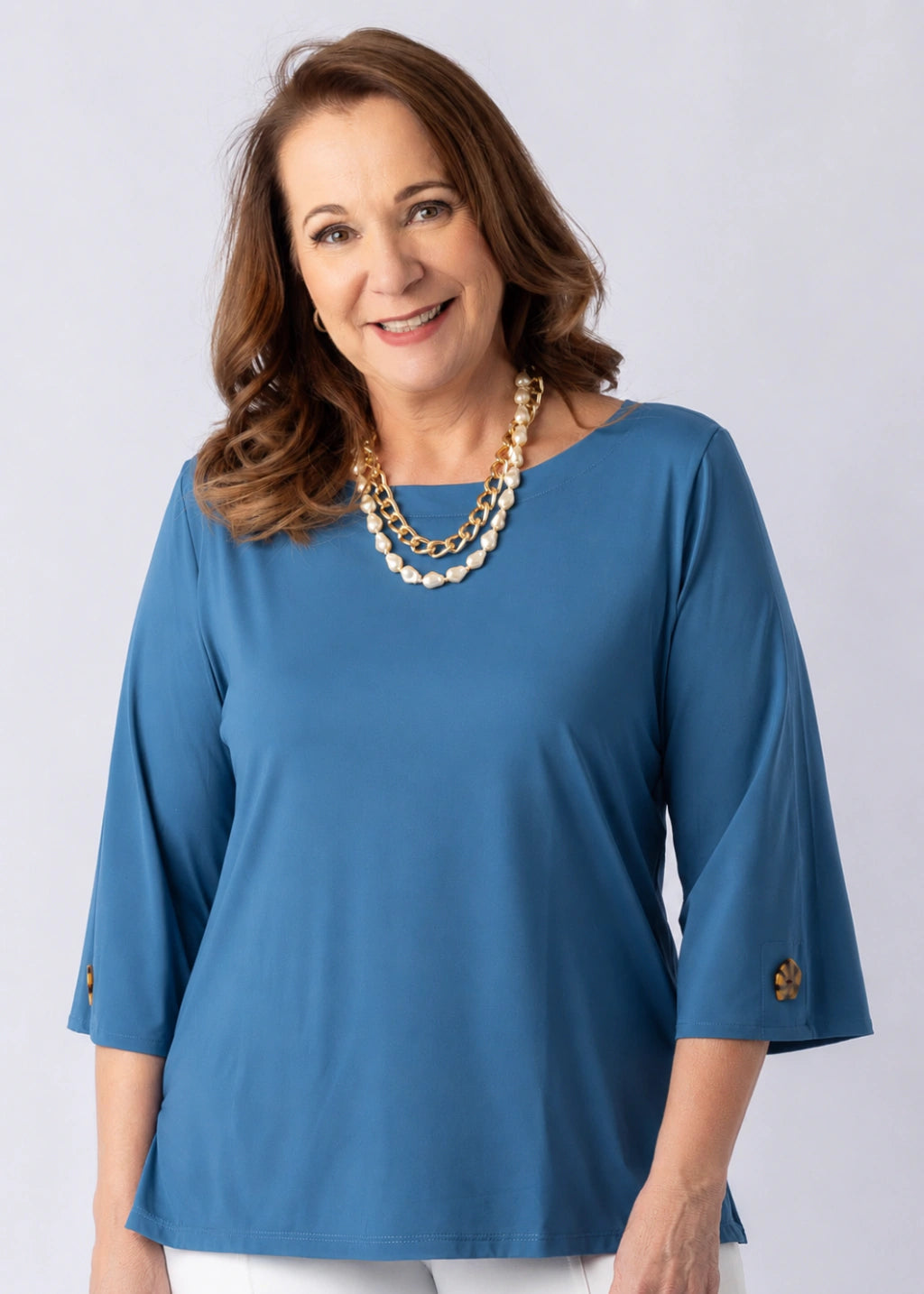 Blusa Begônia Azul Jeans