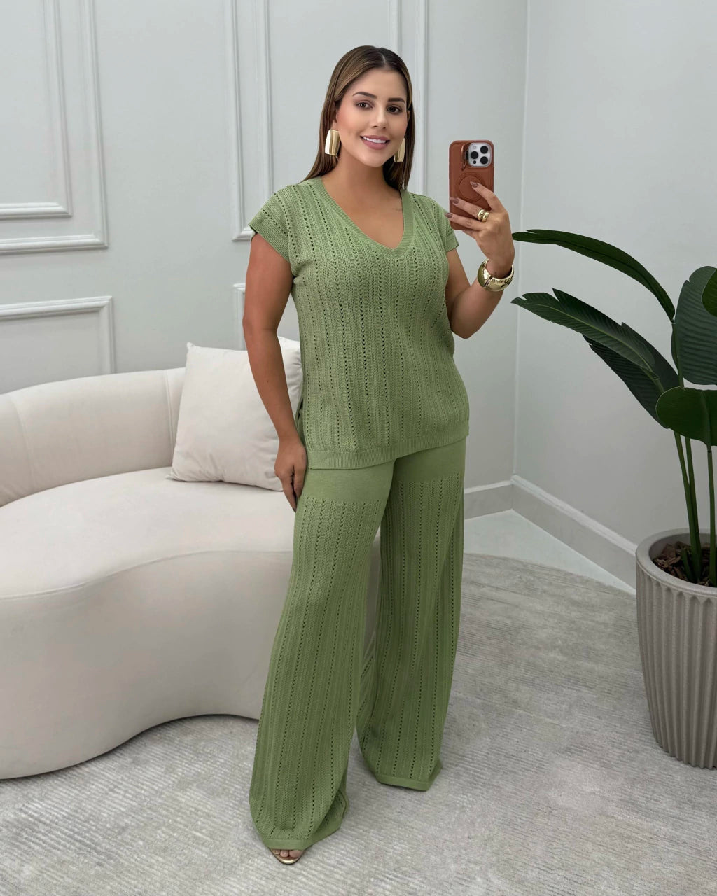 Conjunto Linda Calça em Preto — Vivanne Boutique