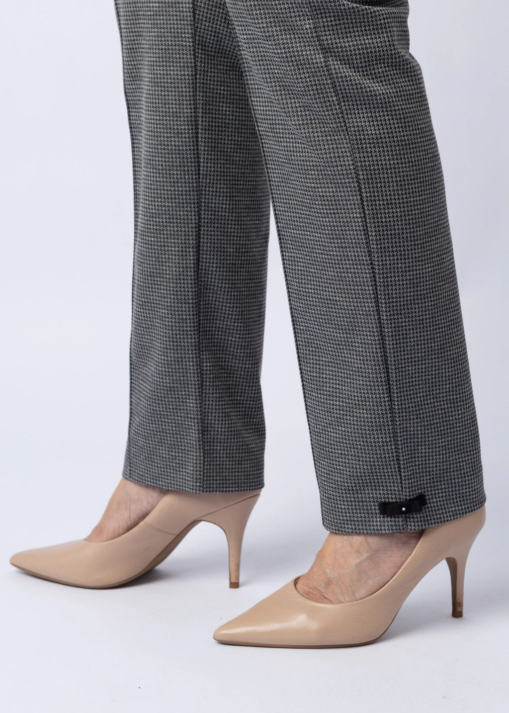 Calça Cleusa Pied de Poule Cinza