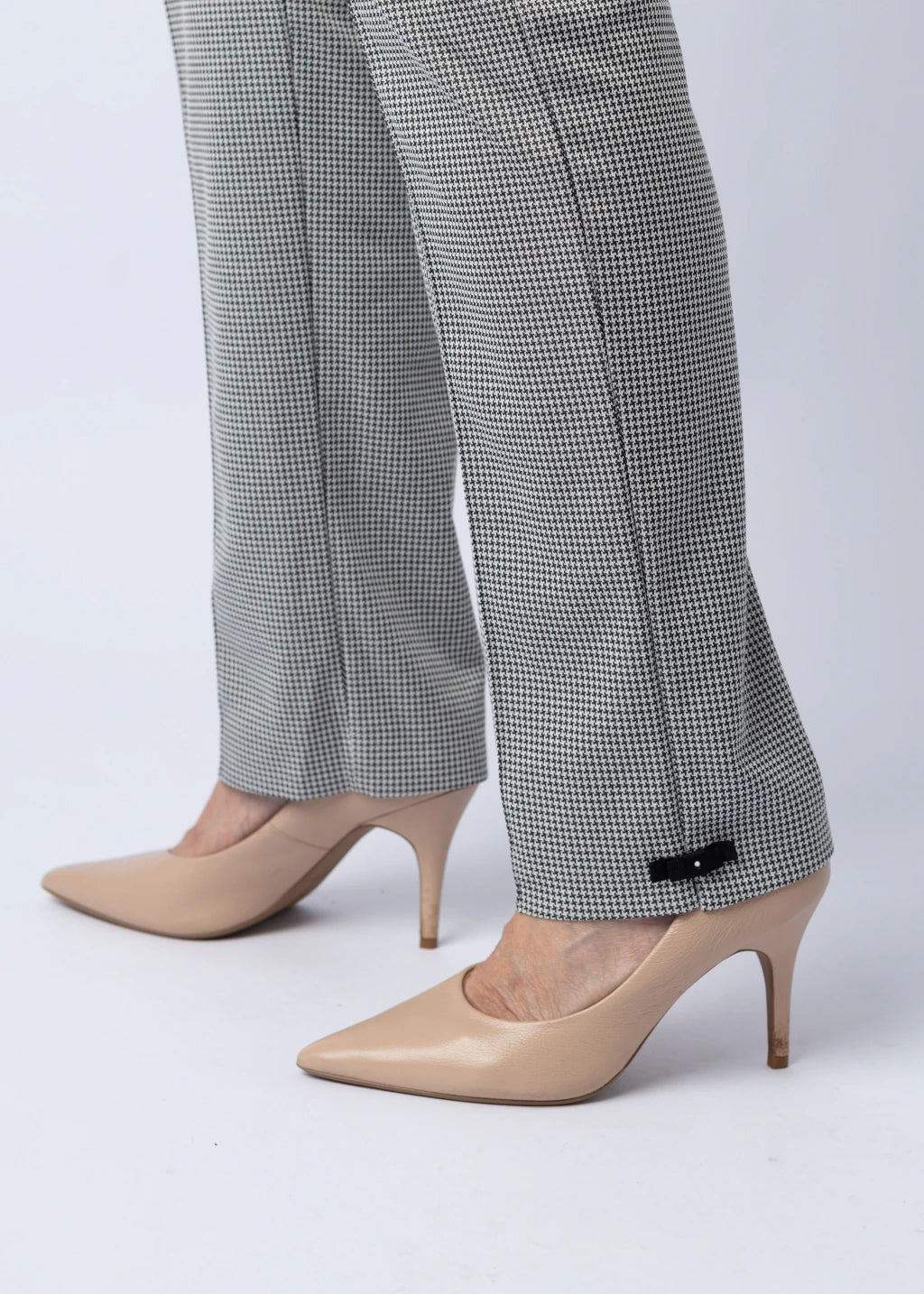 Calça Cleusa Pied de Poule Preta