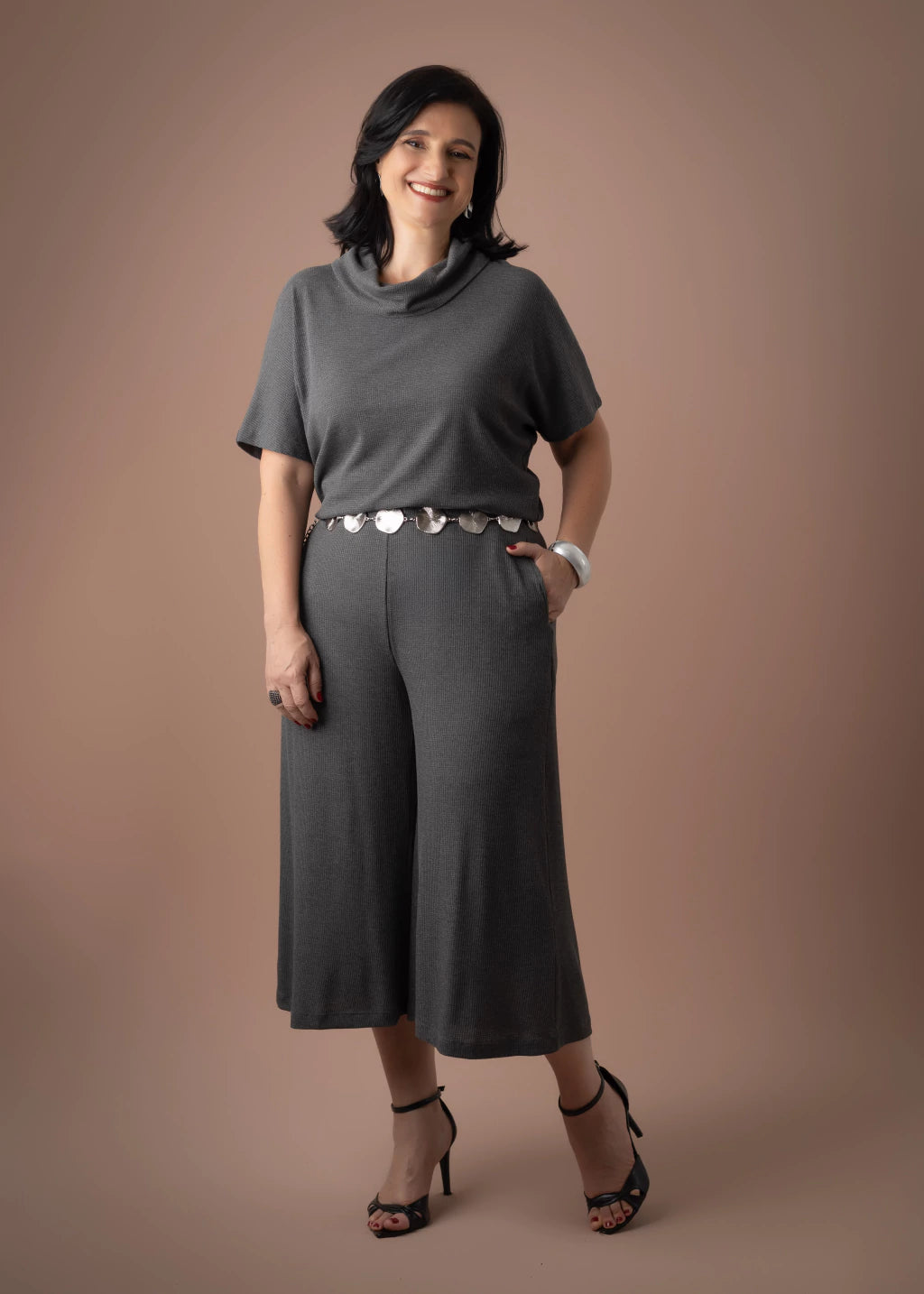 Conjunto Nice Cinza Mescla