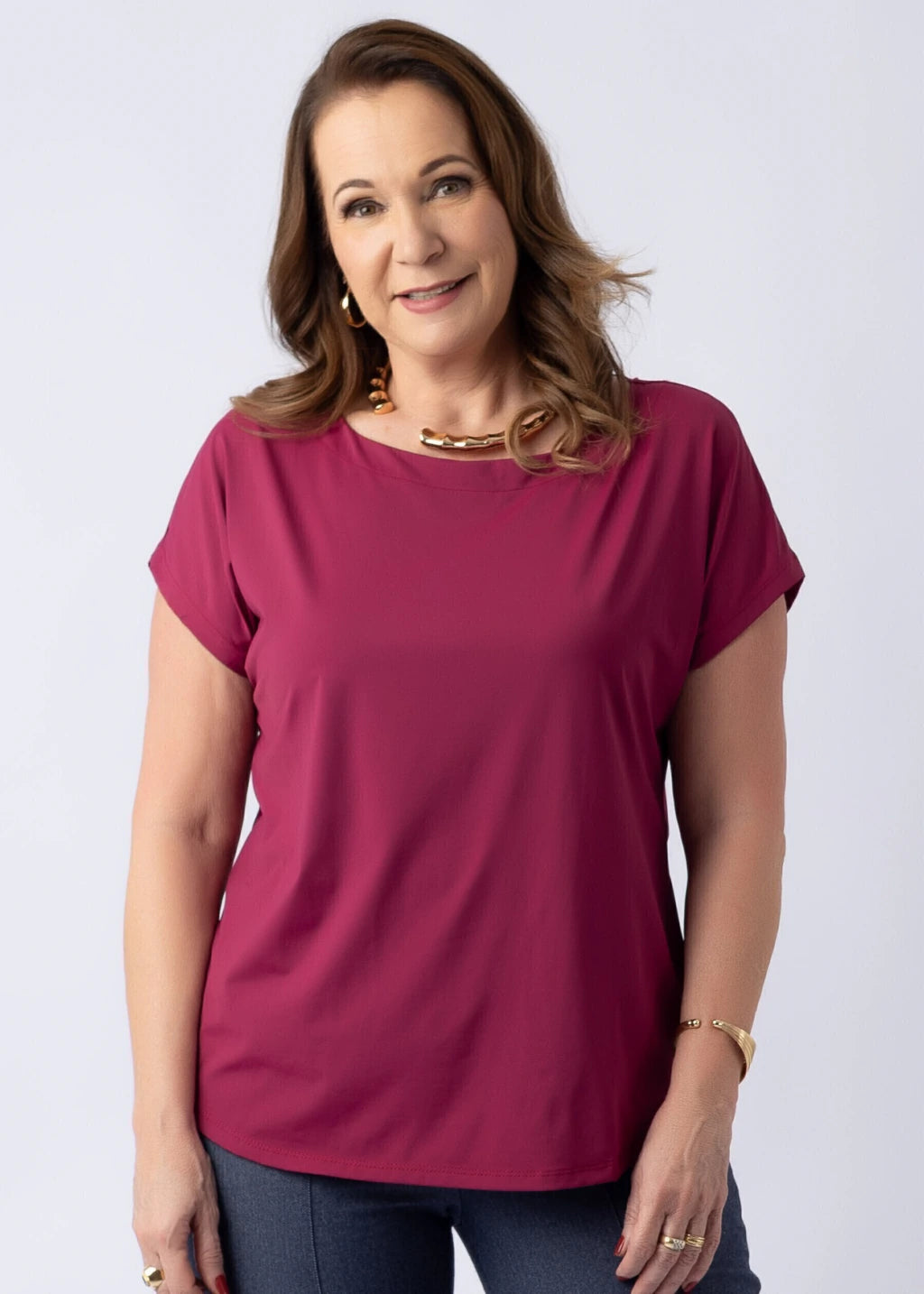 Kit Orquídea — blusa magenta