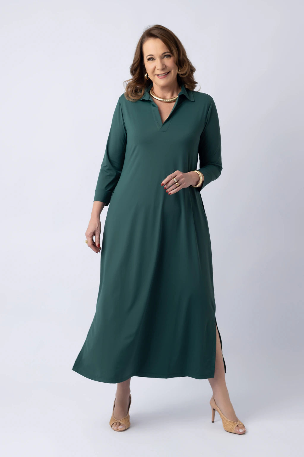 Vestido Aurora Verde Escuro