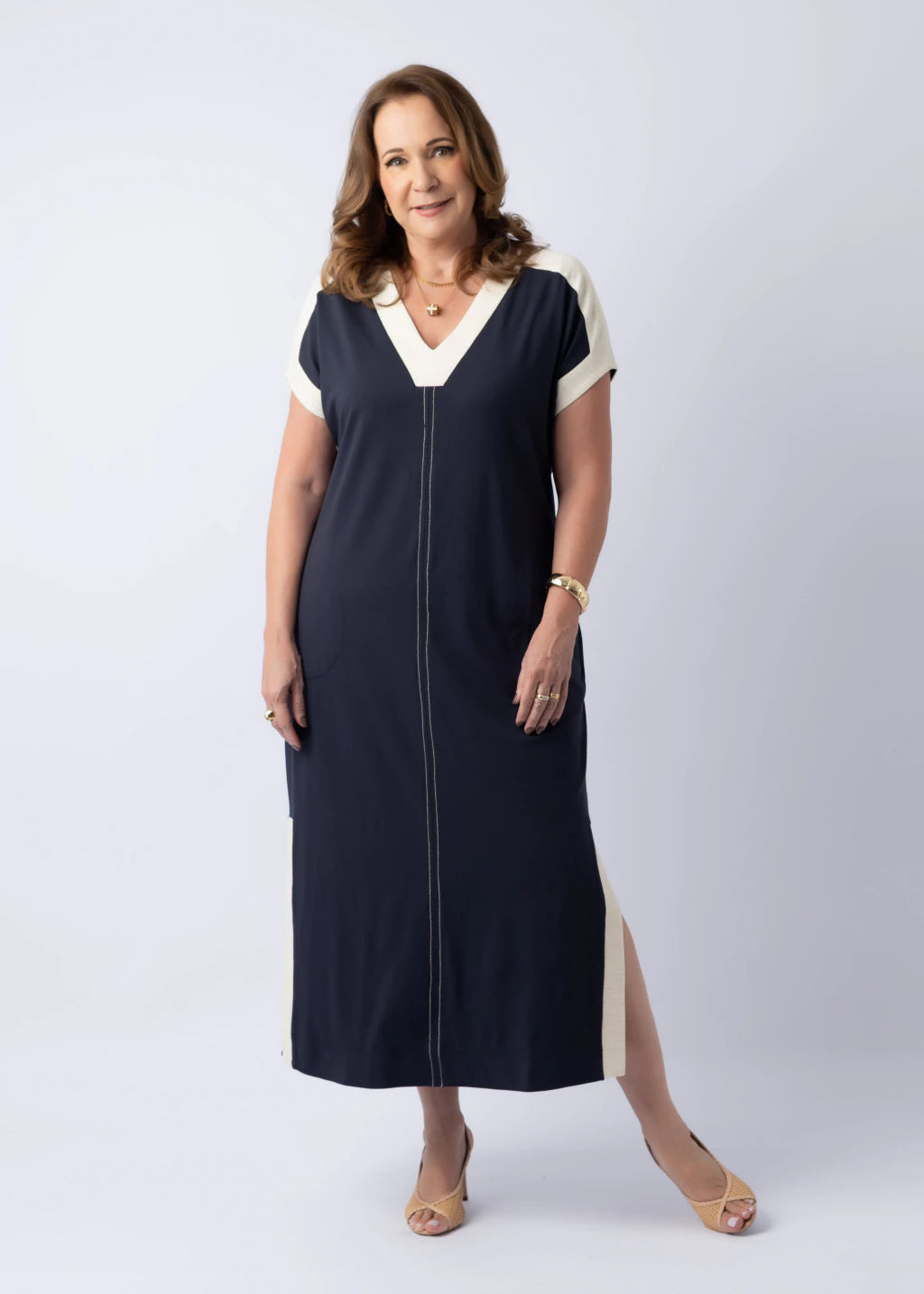 Vestido Clara Azul Marinho