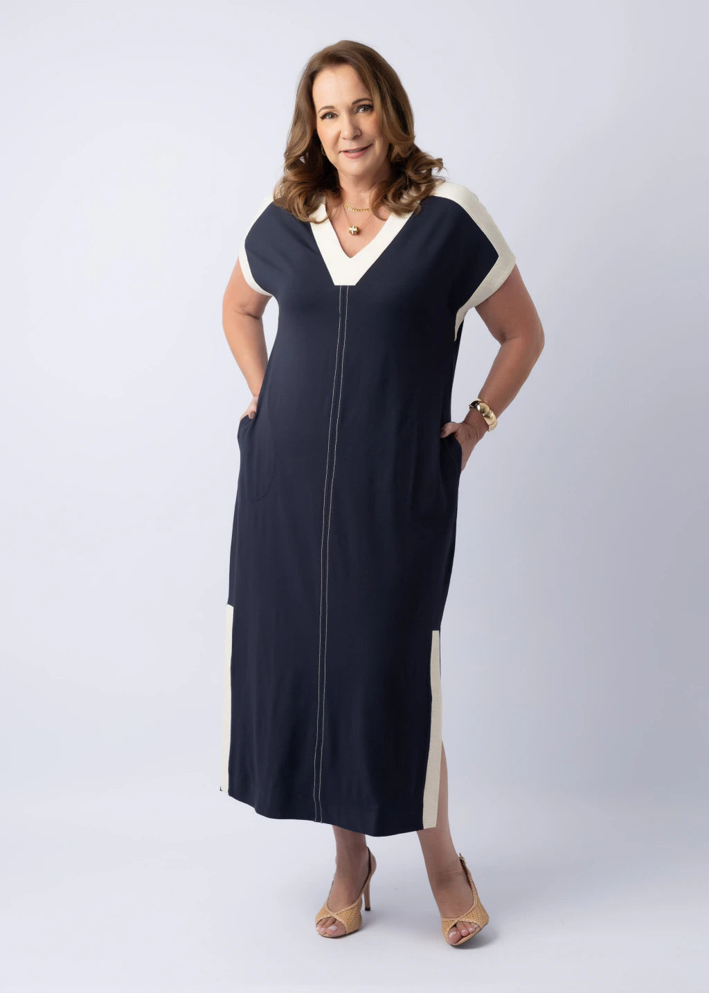Vestido Clara Azul Marinho