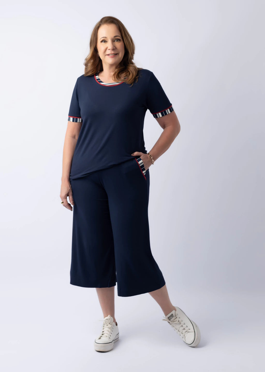 Conjunto Andrea Azul Marinho