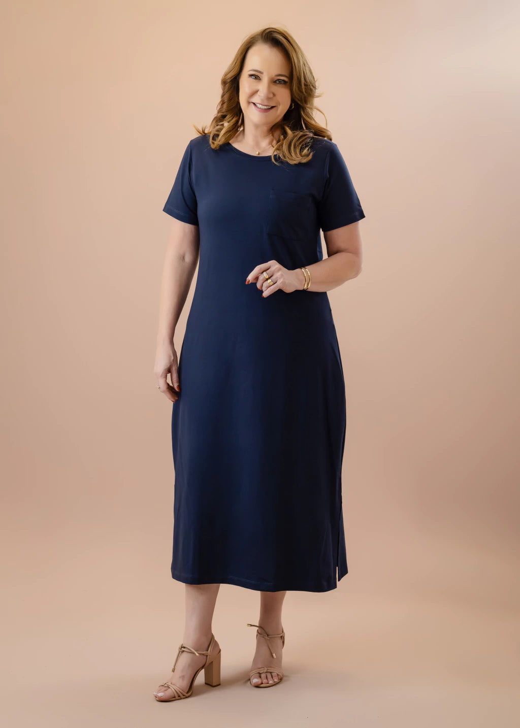 Vestido Vento Azul Marinho
