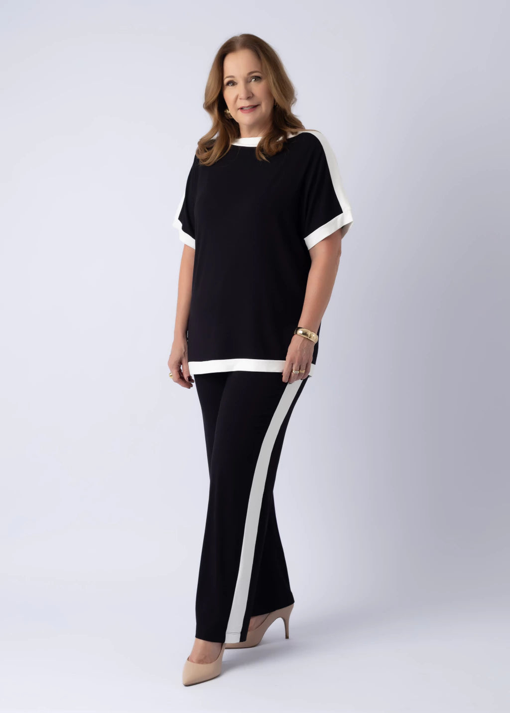 Conjunto Juliana Preto e Branco