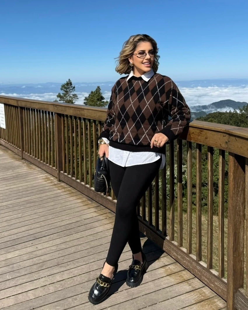 Blusa Bruna Tricô Leve — Vivanne Boutique