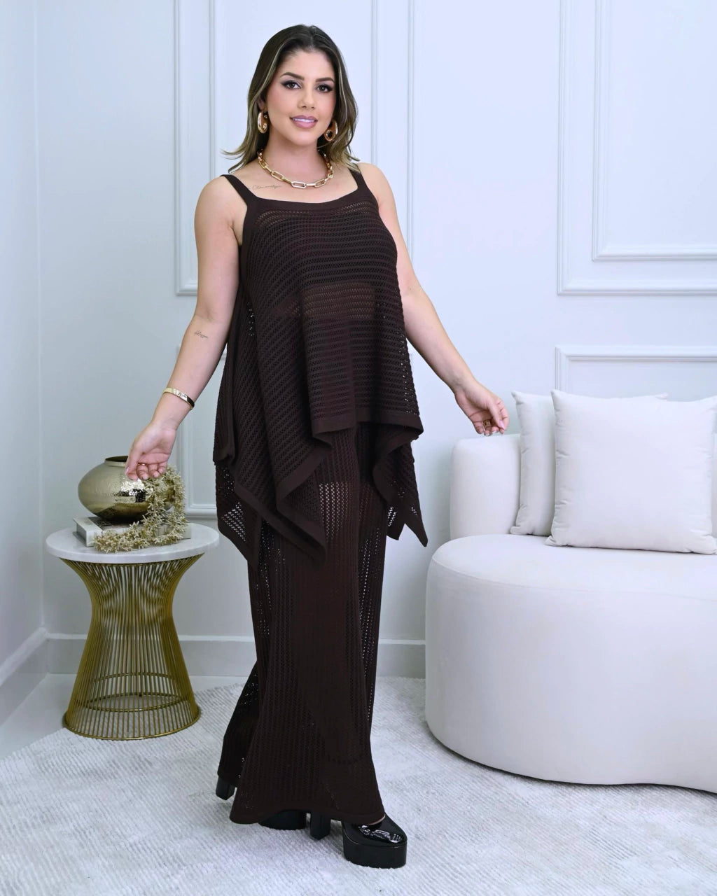 Conjunto Liz em Azul Marinho — Vivanne Boutique