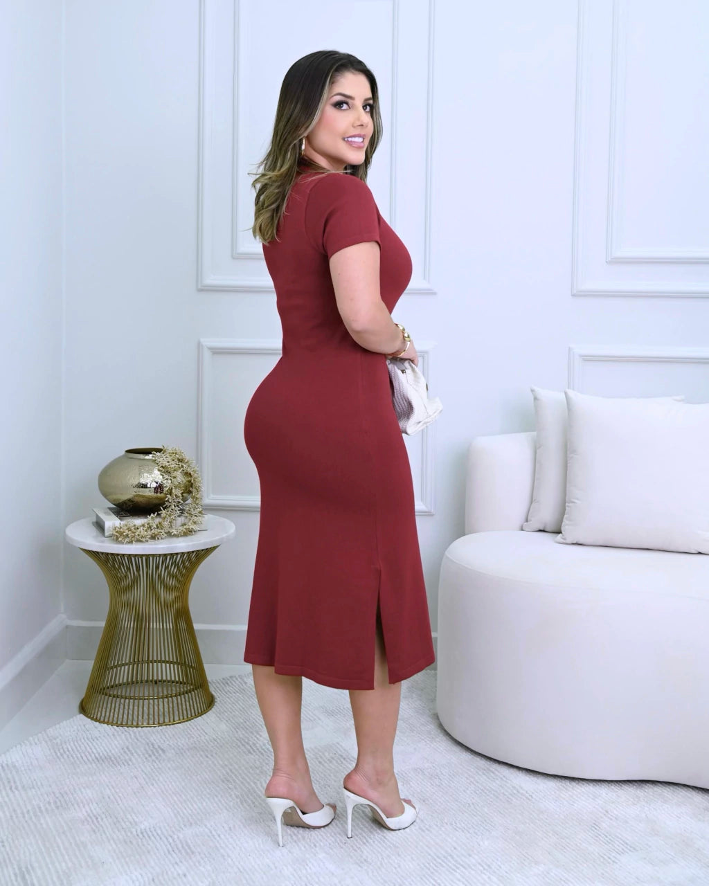Vestido Camila Caimento Fluido — Vivanne Boutique