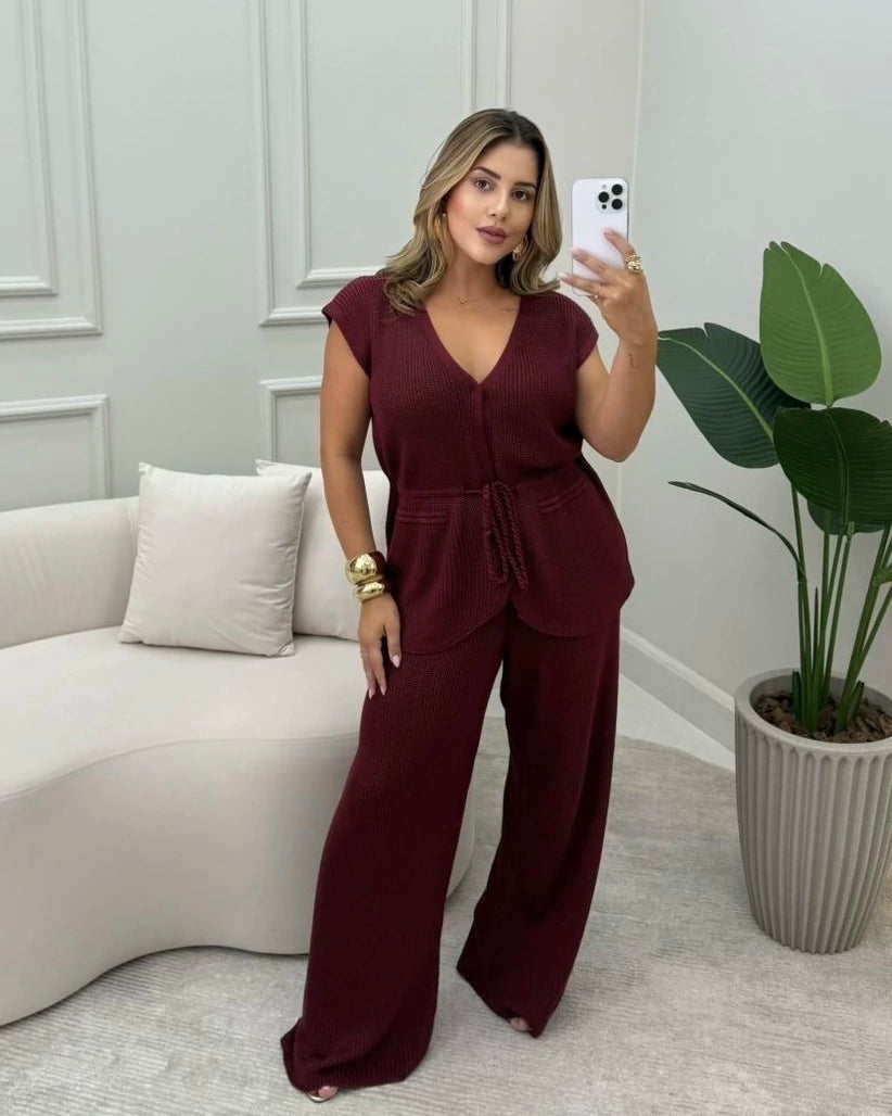 Conjunto Paca Calça Reta — Vivanne Boutique