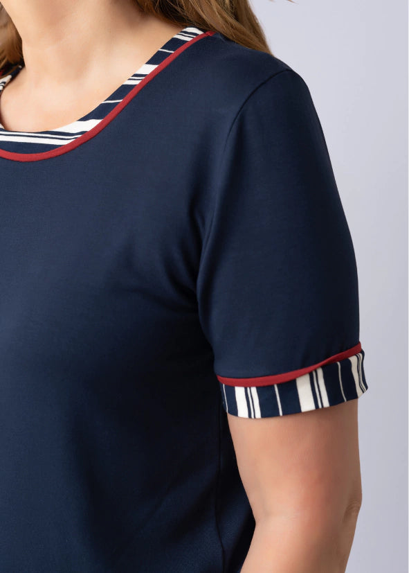 Conjunto Andrea Azul Marinho