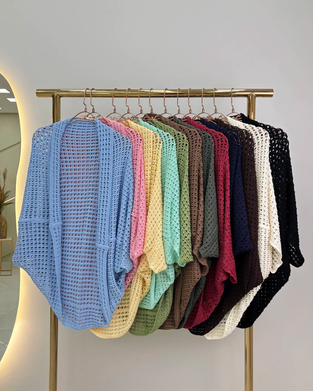 Poncho Diva em Tricô — Vivanne Boutique