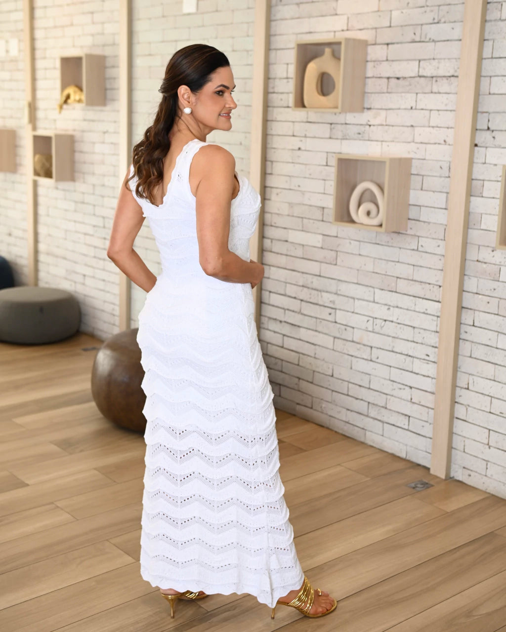 Vestido Laysa Corte Reto — Vivanne Boutique