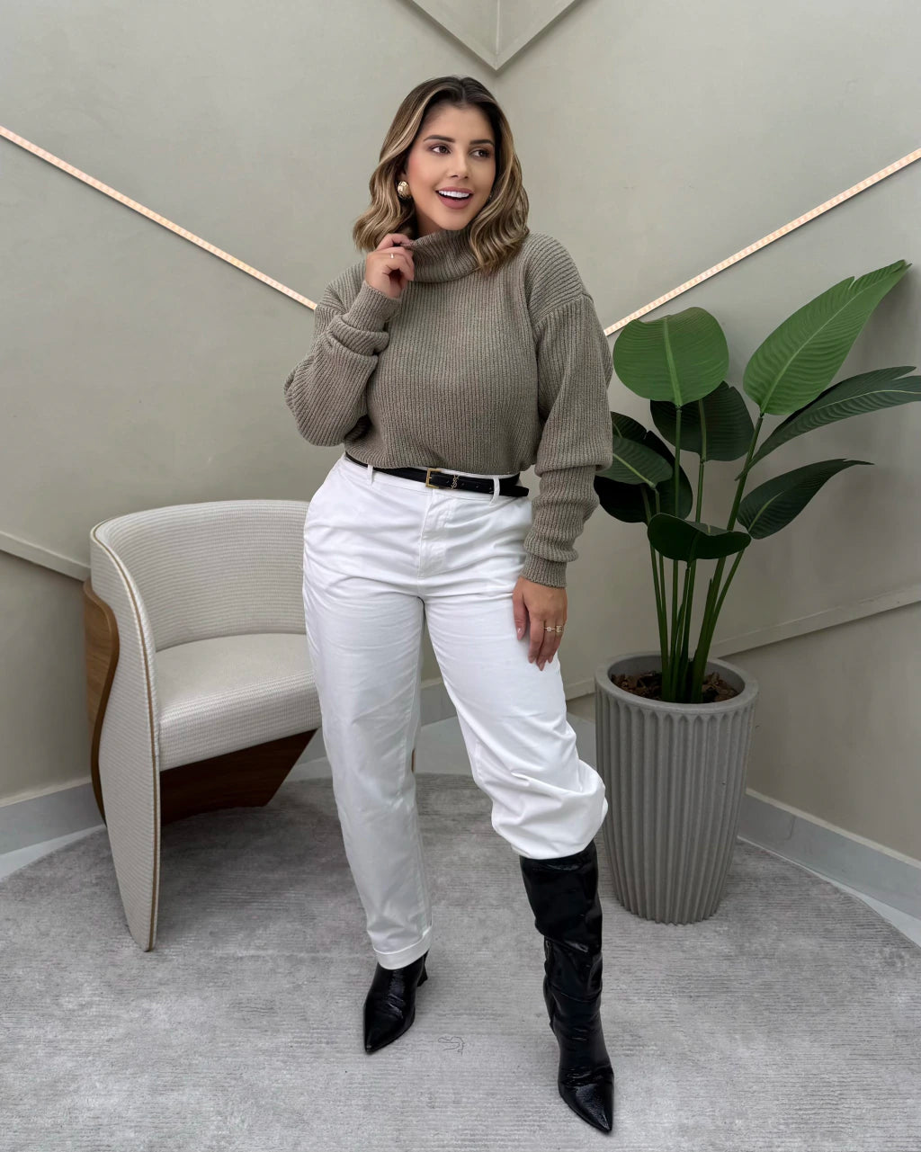 Blusa Nanci com gola — Vivanne Boutique