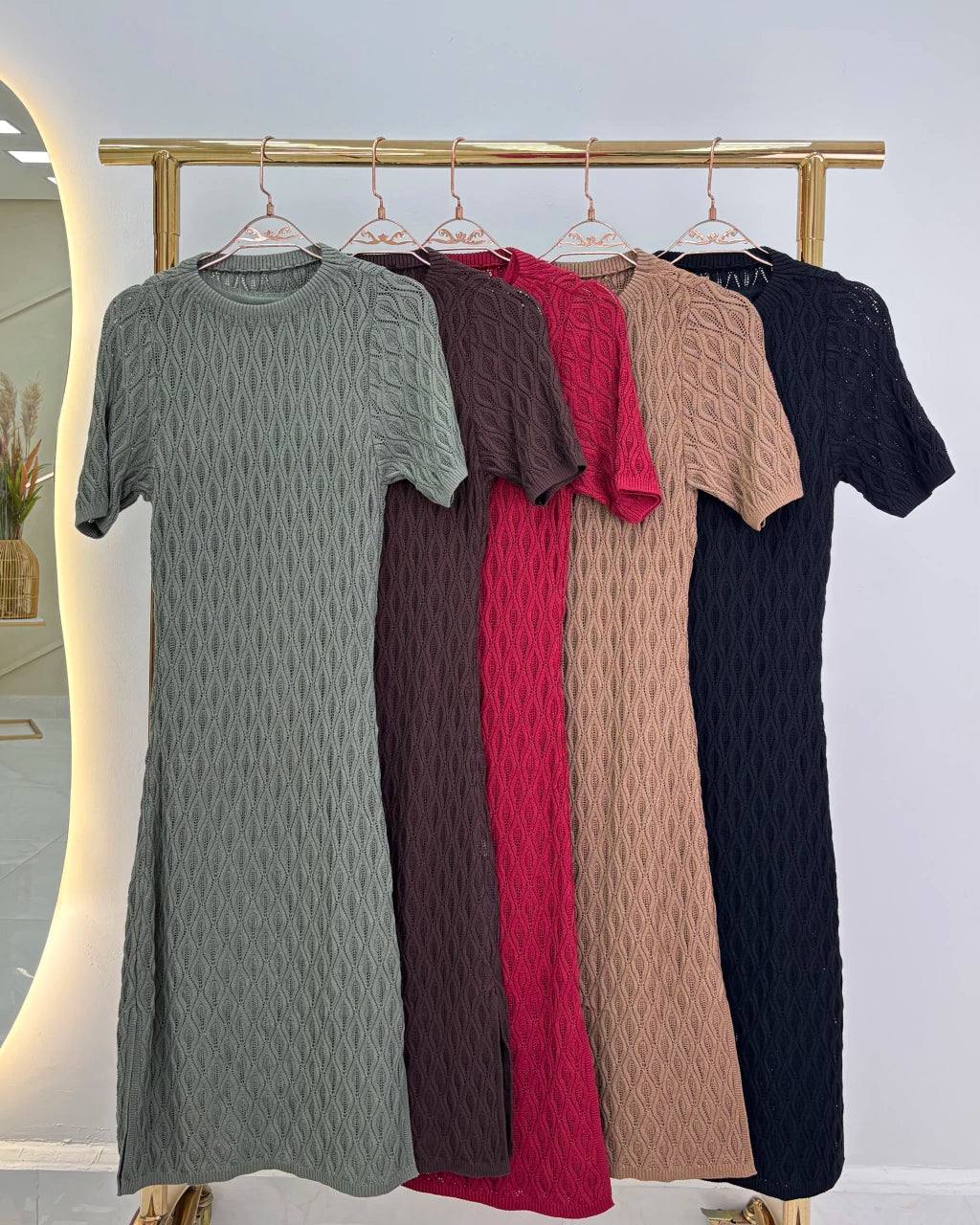 Vestido Rebeca Tricô — Vivanne Boutique