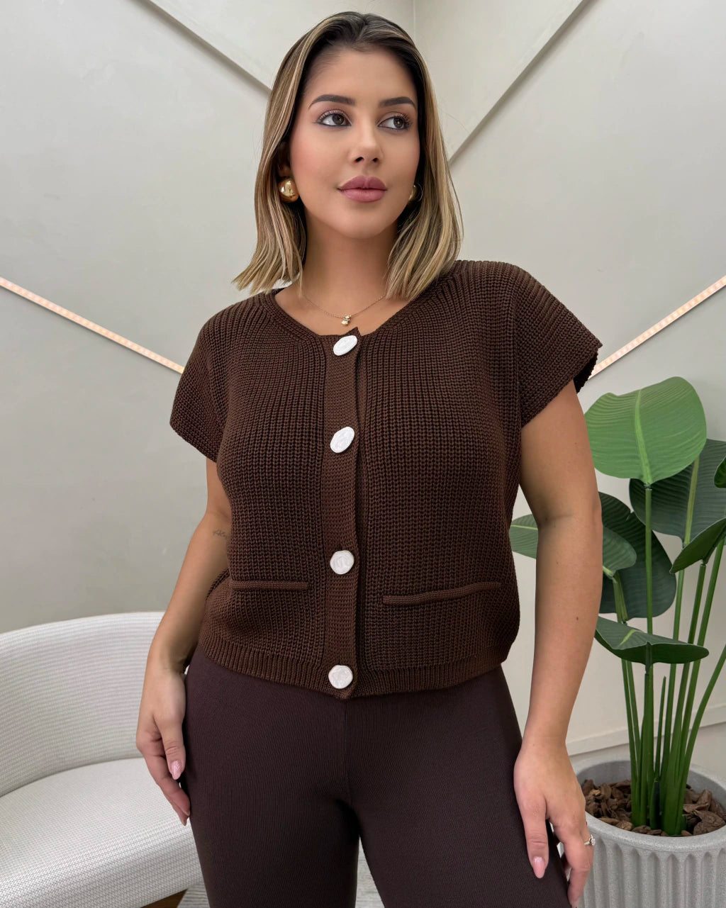 Colete Zara de Corte Clássico — Vivanne Boutique