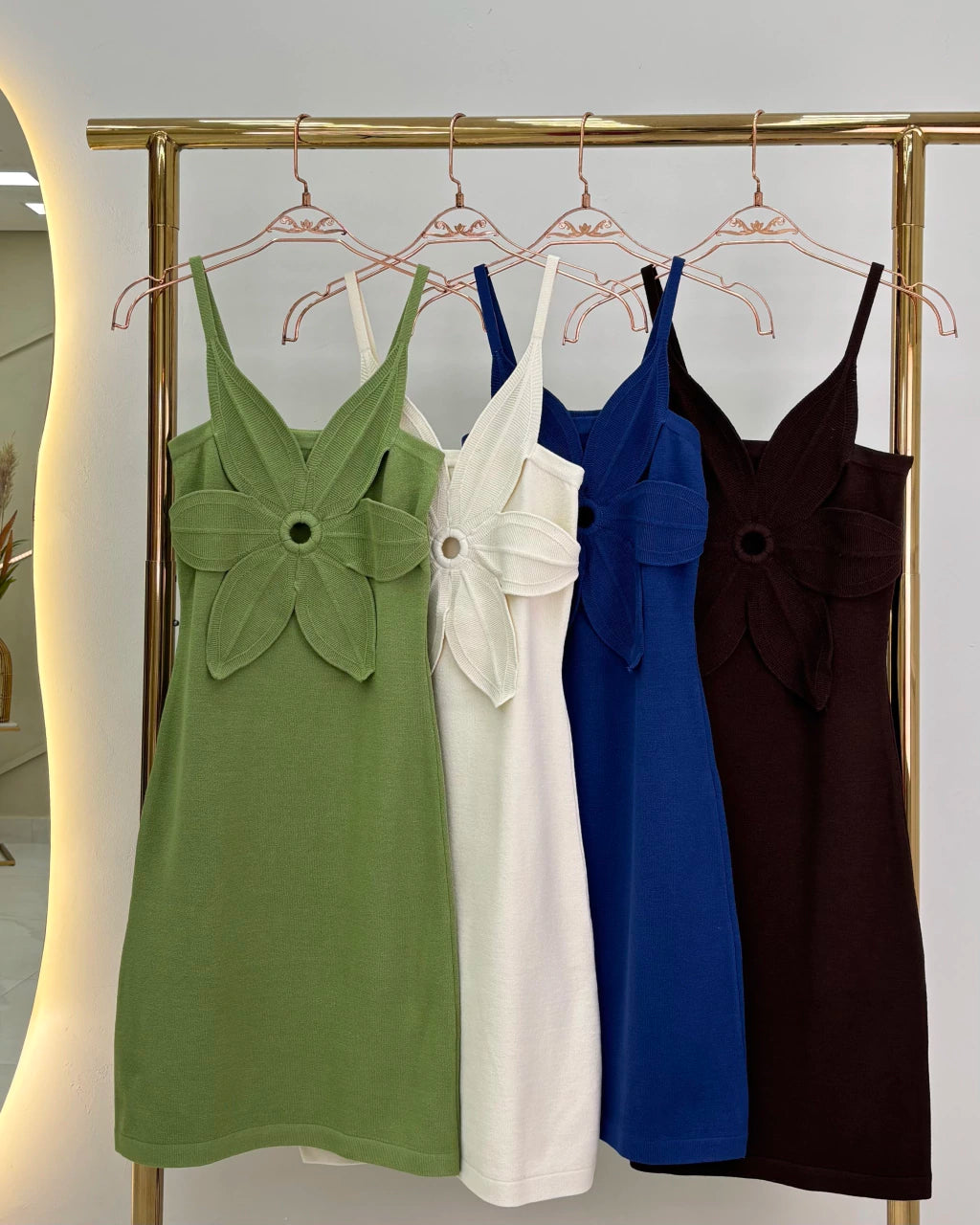 Vestido Alça Flora Fluido — Vivanne Boutique