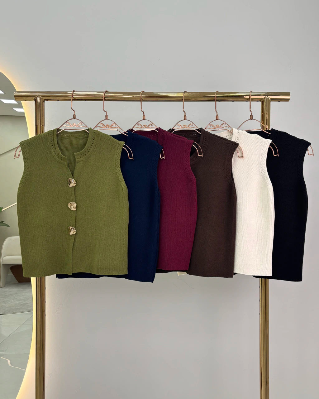 Colete Luxo de caimento fluido — Vivanne Boutique