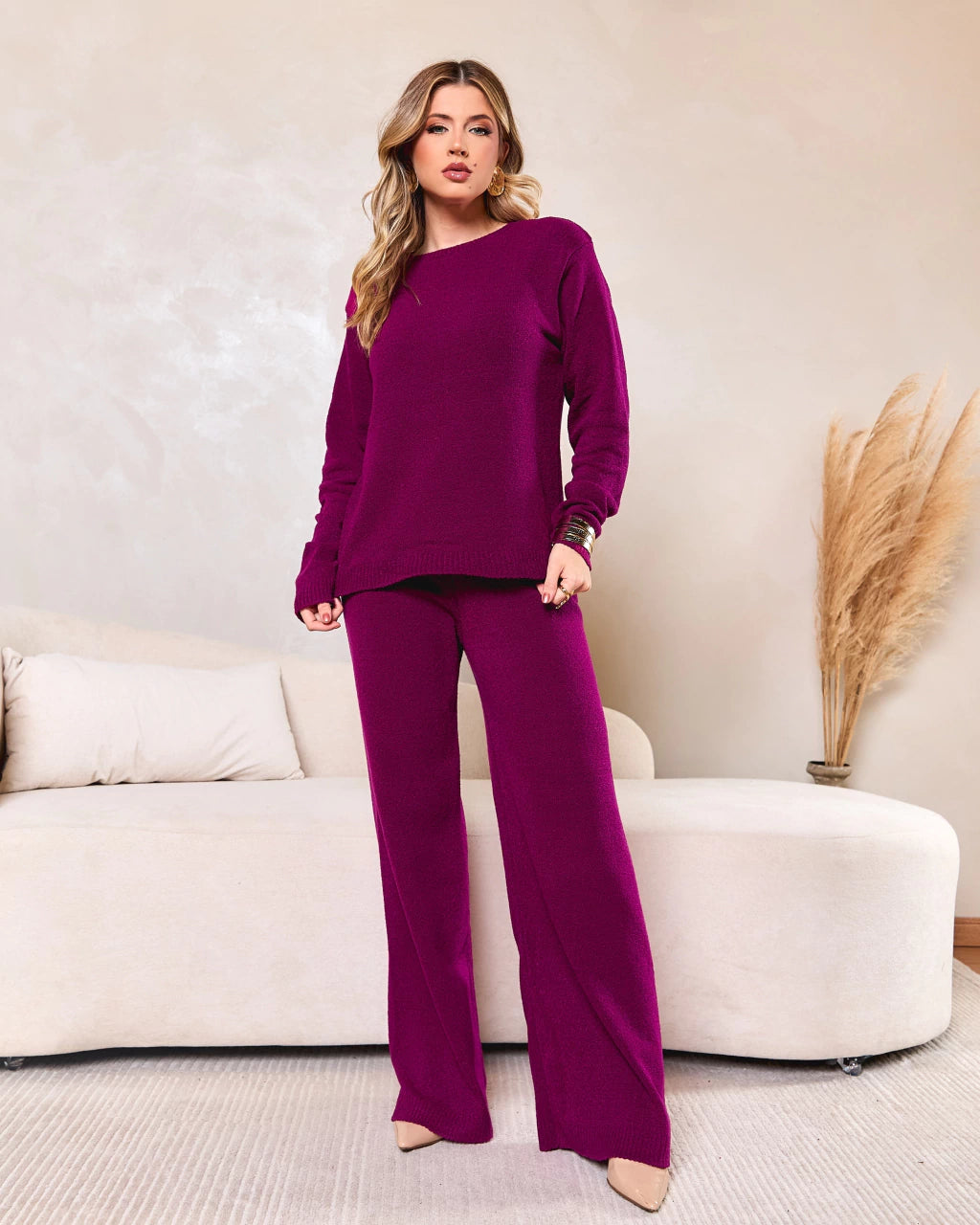Conjunto Rafaela Mousse - Cereja