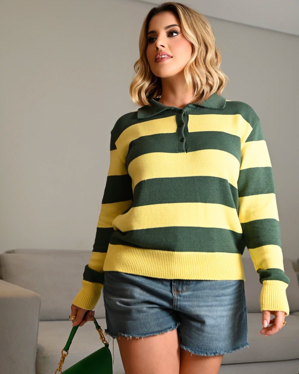 Blusa Polo Brasil Leve — Vivanne Boutique