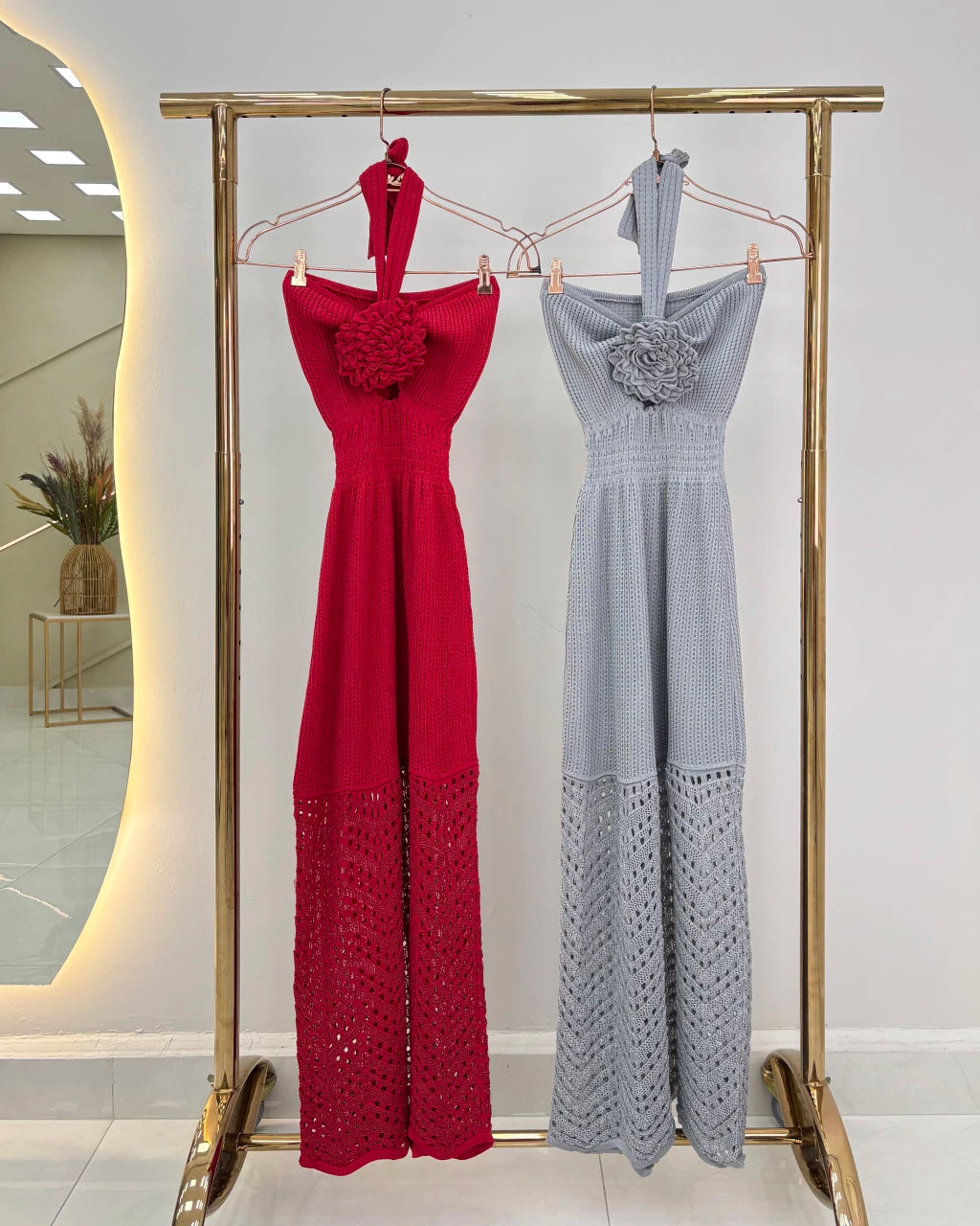 Vestido Lu Lurex Fluido — Vivanne Boutique