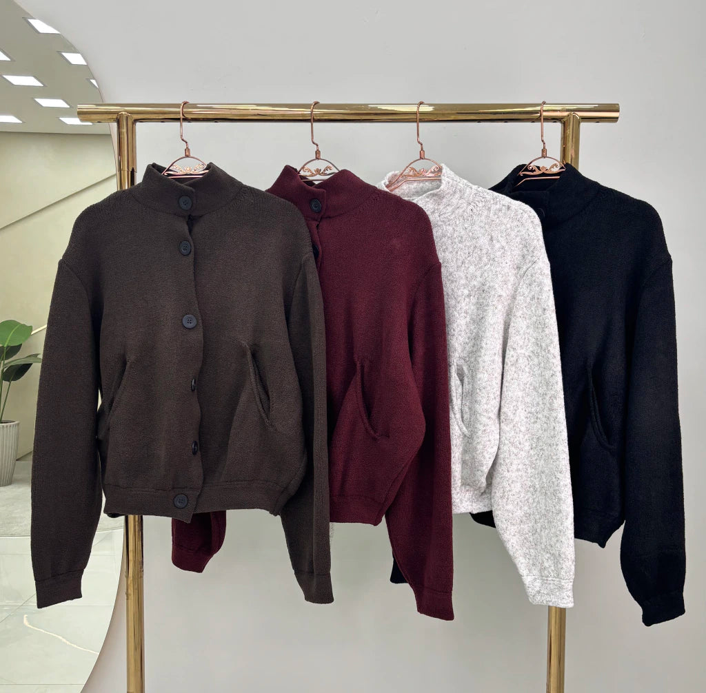 Casaco Bella de corte reto — Vivanne Boutique