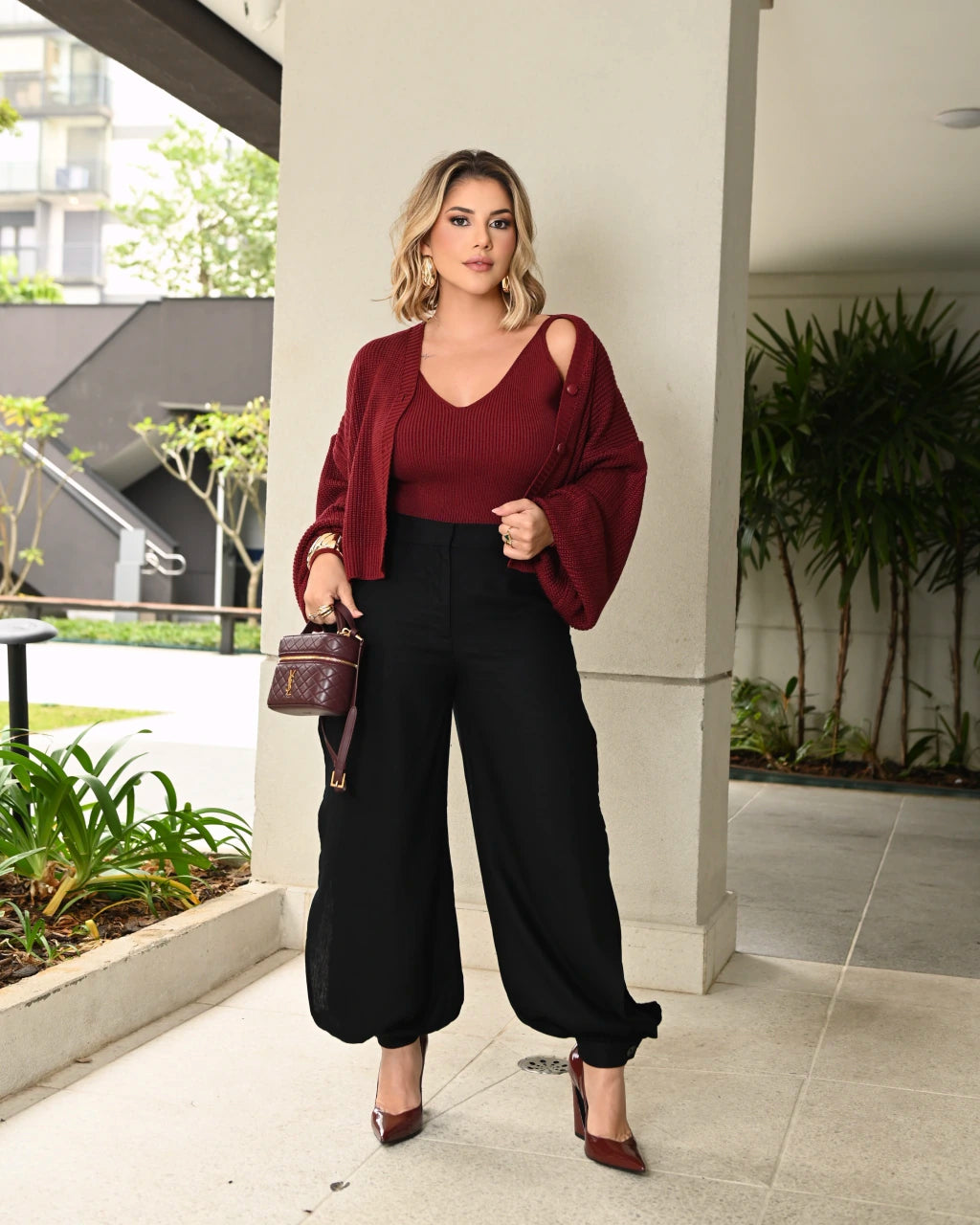 Conjunto Sil Tons Profundos — Vivanne Boutique