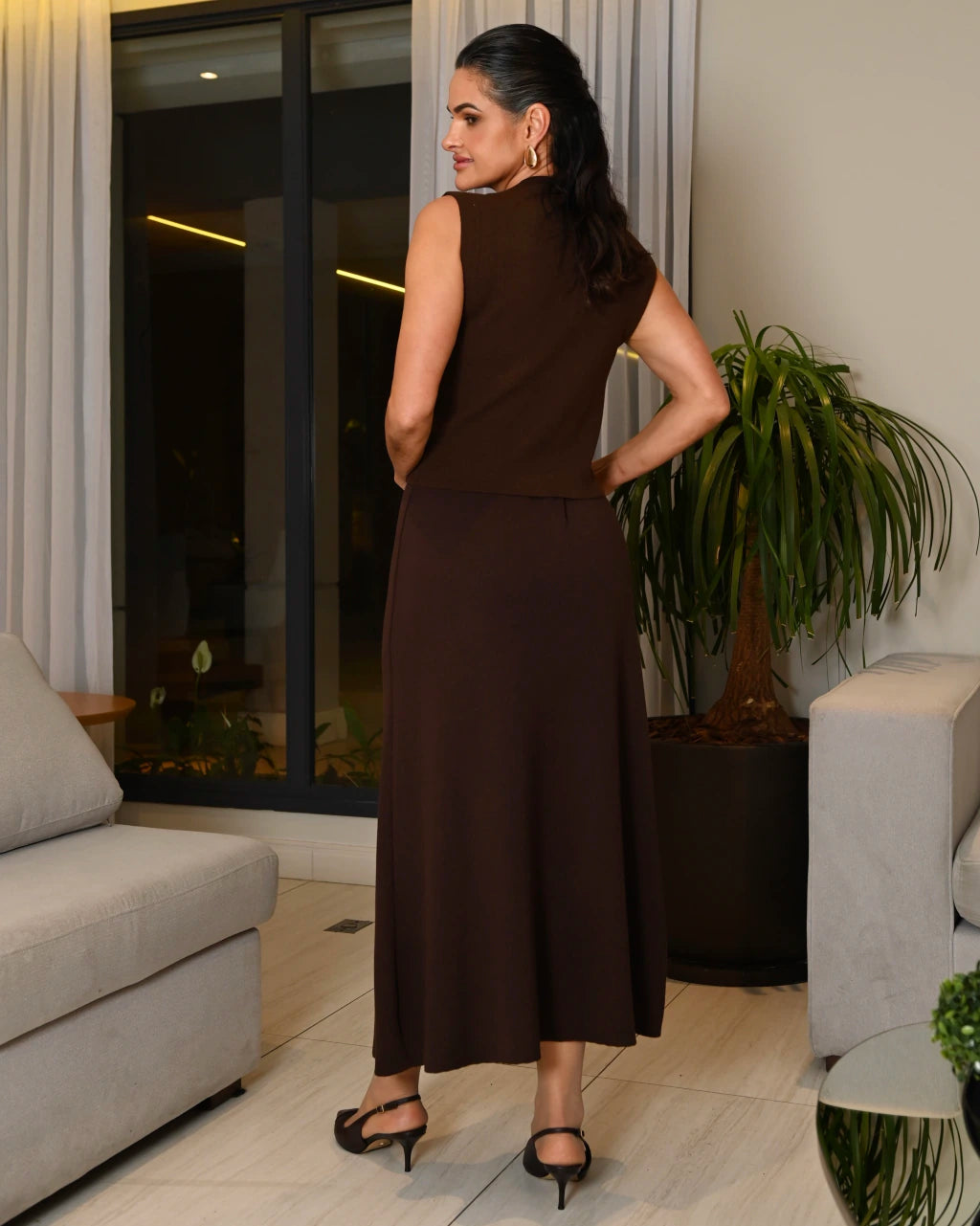 Colete Londres de corte alongado — Vivanne Boutique