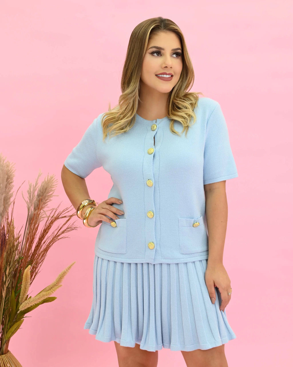 Colete Taty em Tricô Leve — Vivanne Boutique