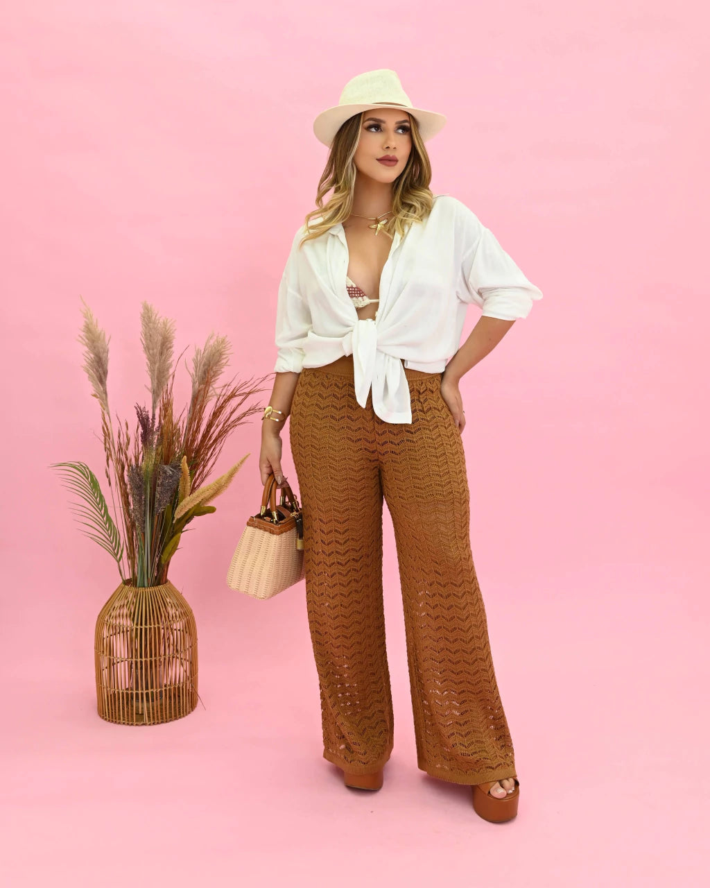 Calça Luísa Pantalona — Vivanne Boutique