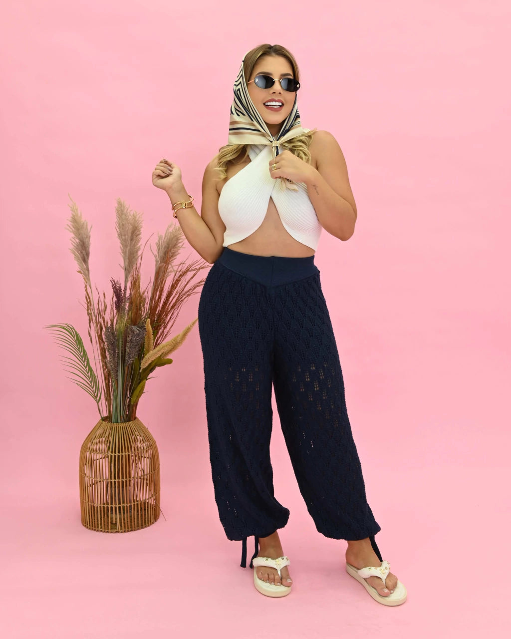 Calça Aladin de Caimento Solto — Vivanne Boutique